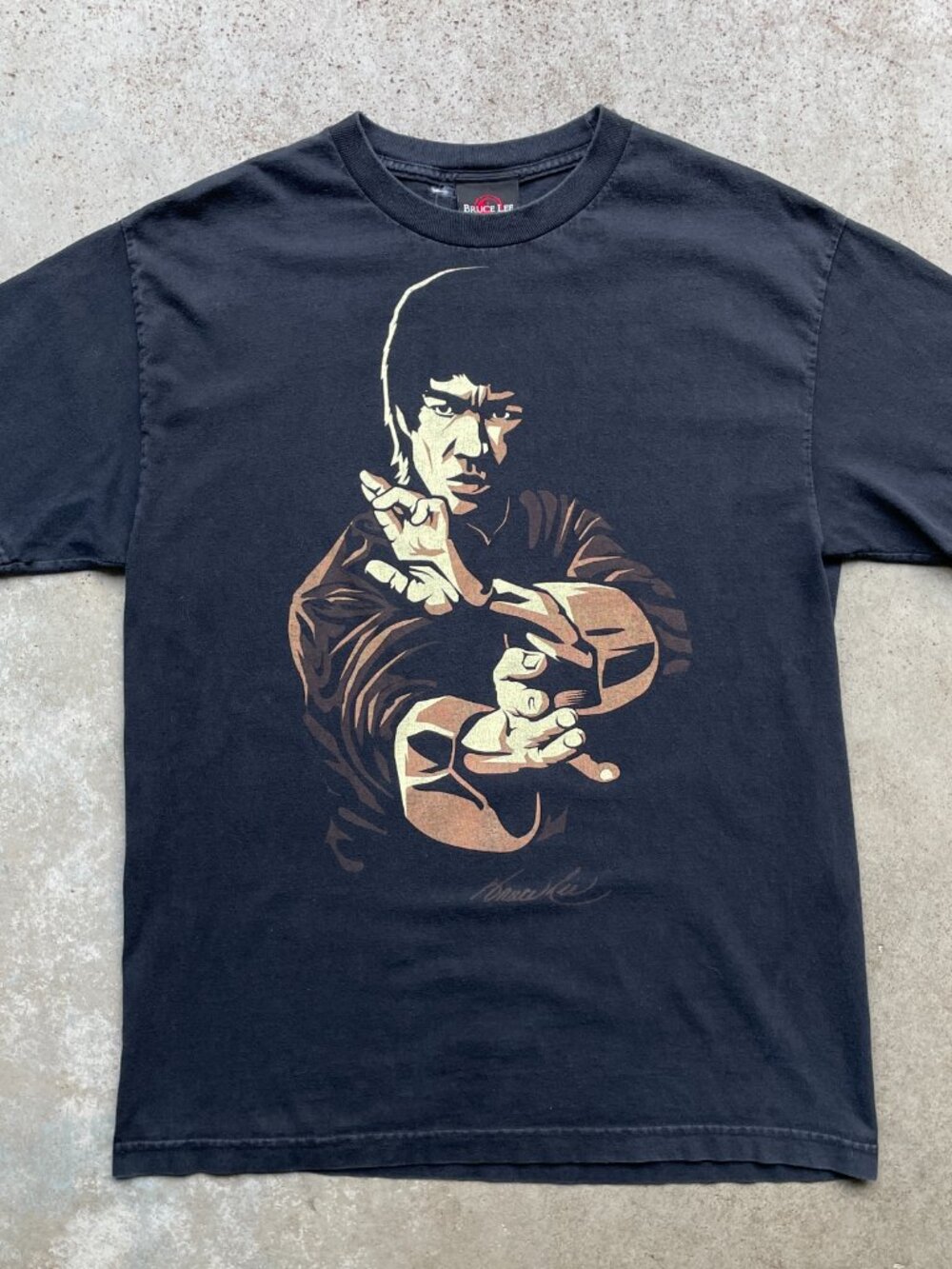 Vintage Bruce Lee Legend Martial Arts T Shirt 90s Black Men's Size Large